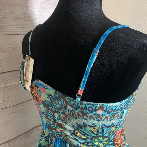 Women Sleeveless Cotton Dress Size Small - Picture 4 of 6